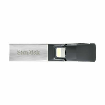 SanDisk iXpand Flash Drive 128GB for iPhone and iPad, Black/Silver, (SDIX30C-... - Fresh Stock Dated February 2026