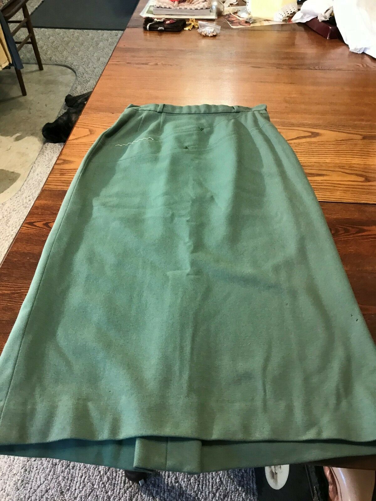 Vintage Highly Detailed 1940's NOS Pure Wool Skirt / Bernhard Altmann - Fresh Stock Dated February 2026