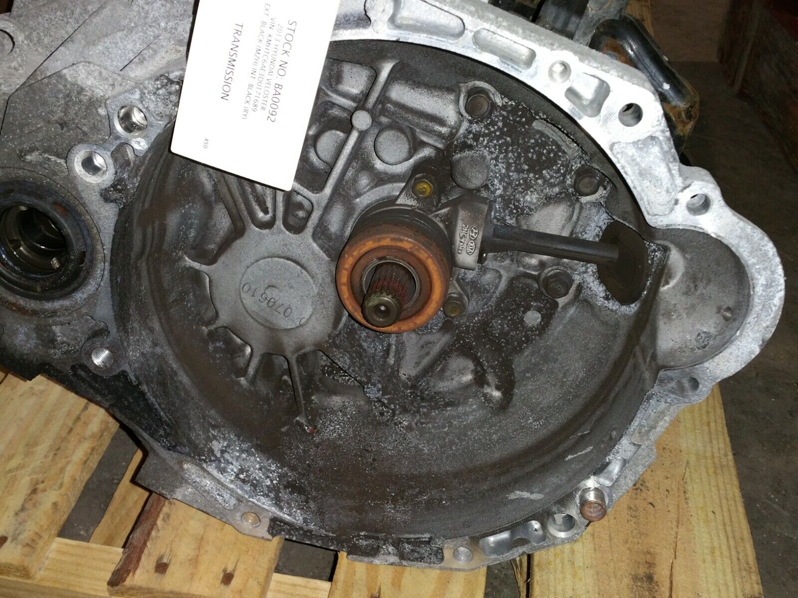 2013 HYUNDAI VELOSTER TURBO MANUAL TRANSMISSION ASSEMBLY 6-SPEED THRU 10/1/13 - Fresh Stock Dated February 2026