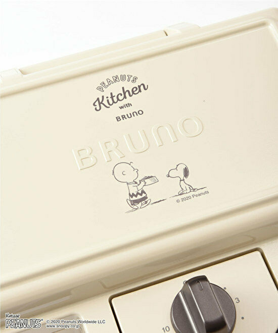 Peanuts Snoopy BRUNO Hot Sandwich Maker Double BOE069-ECRU 100V Japan Domestic - Fresh Stock Dated December 2025