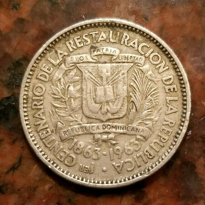 1963 DOMINICAN REPUBLIC 5 CENTAVOS COIN - #A4838 - Fresh Stock Dated December 2025