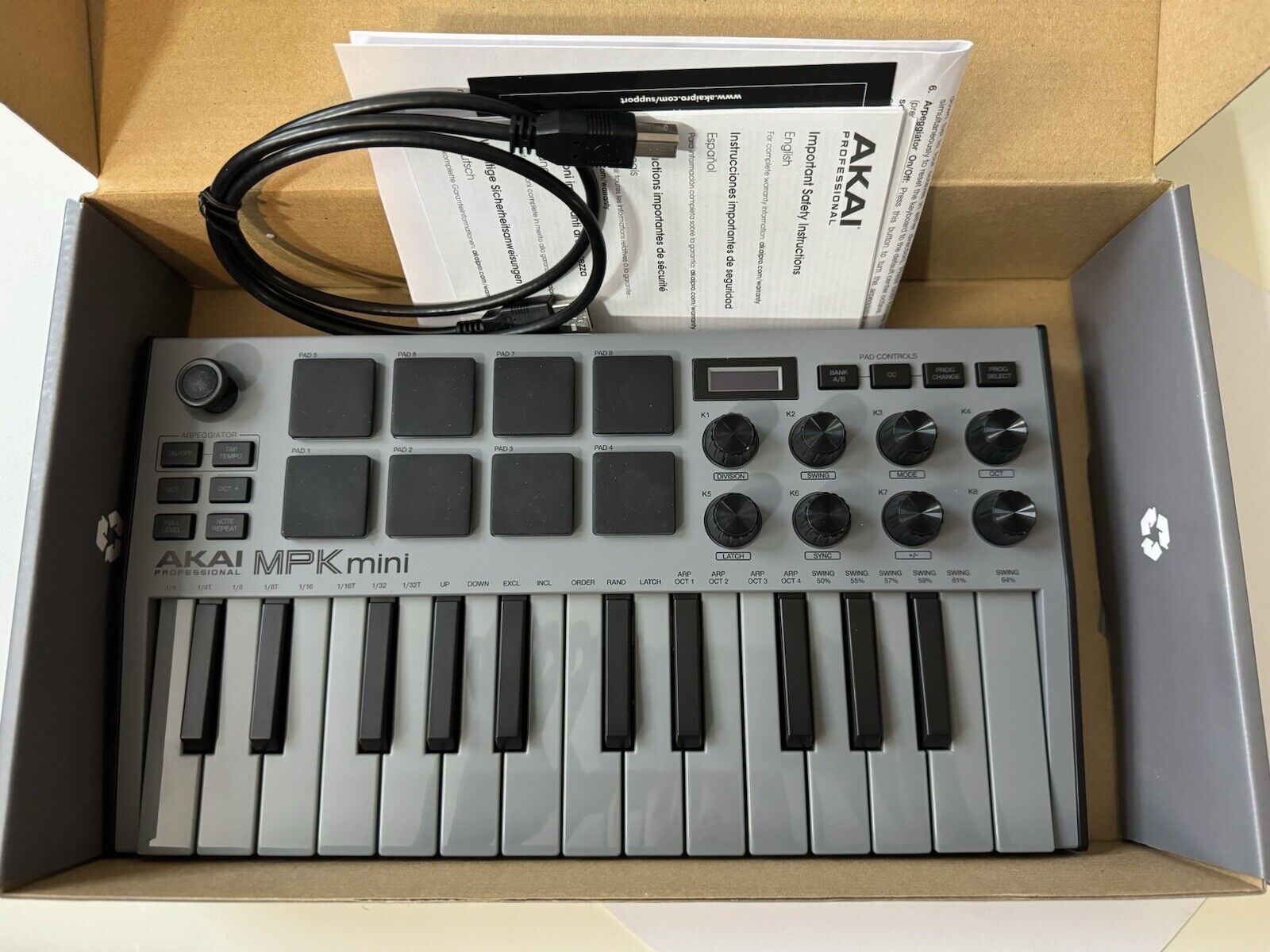 AKAI Professional MPK mini MIDI Controller - Fresh Stock Dated February 2026