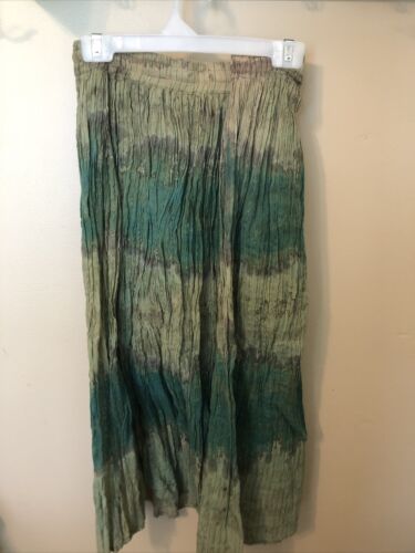 Vintage Green Skirt Maxi Bohemian Gypsie Pheasant - Fresh Stock Dated February 2026