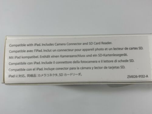 Apple iPad Camera Connection Kit 2010 NIB NOS Never Opened - Fresh Stock Dated February 2026