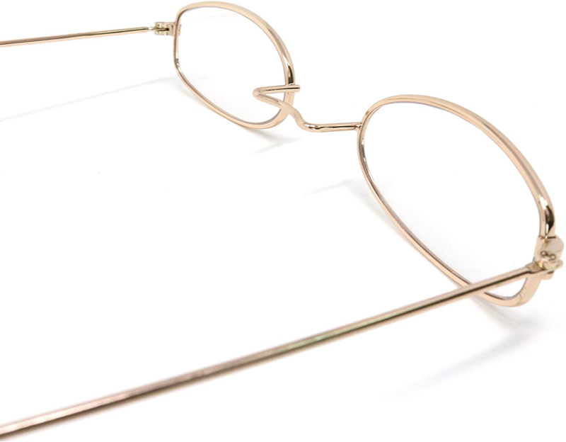 Skeleteen Old Man Costume Glasses - Gold Oval Granny Dress Up Eyeglasses - 1 Pai - Fresh Stock Dated February 2026