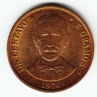 DOMINICAN REPUBLIC 1 c 1976 KM40 Br Duarte 100th Ann.of Death TOP GRADE - RARE ! - Fresh Stock Dated December 2025