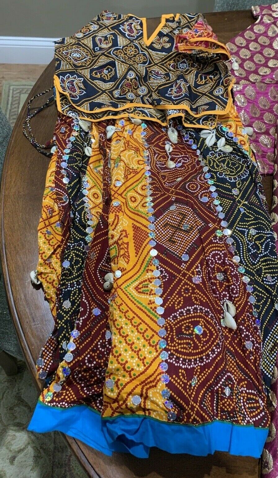 Vintage Lot 11 Ethnic Boho Gypsy Embroidery Tribal Belly Dance Skirts Tops - Fresh Stock Dated February 2026