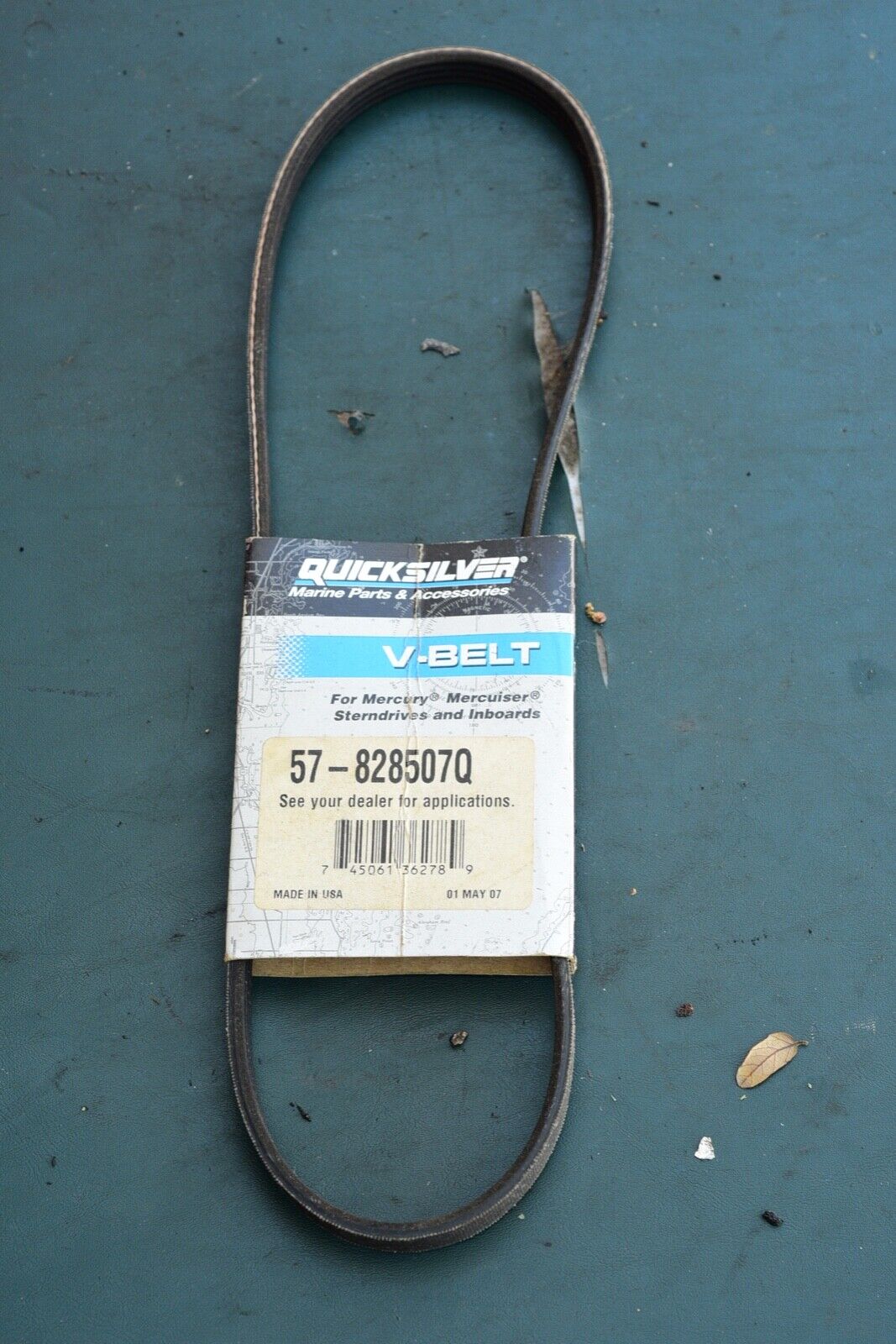 200 225 DFI Mercury Mercruiser Serpentine Belt 57-828507q alternator 828507 - Fresh Stock Dated February 2026