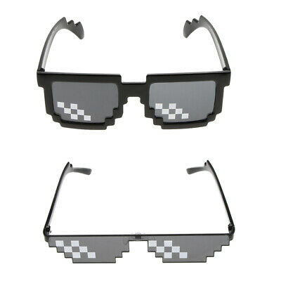 2Pcs Funny Party Sunglasses Eye Glasses Mosaic Photo Props for Adults Kids - Fresh Stock Dated February 2026