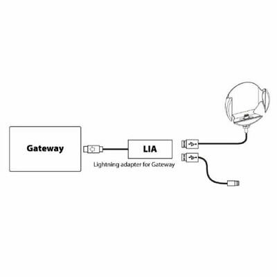 DENSION LIA1GW0 Lightning Adapter for Gateway Lite / BT / 300 / 500,iPhone,iPod - Fresh Stock Dated February 2026