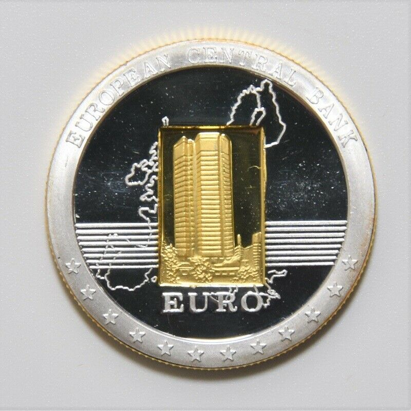 China Numismatic Society 2012 Issued Euro Bi-Metallic Medal 30mm - Fresh Stock Dated February 2026