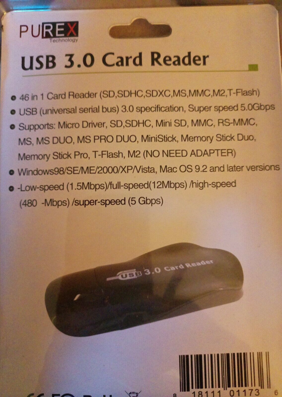 USB 3.0 card reader 46 in 1 compatible with 13 options. Awesome Deal . (NEW). - Fresh Stock Dated February 2026