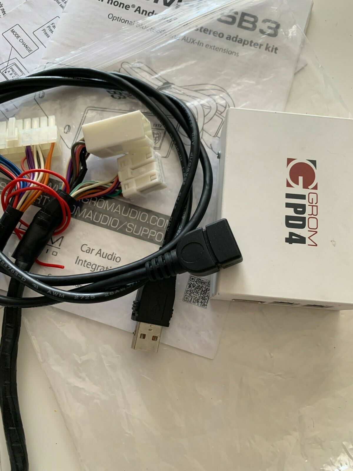 Nissan Infiniti 02-12 USB Android iPhone car integration adapter kit - Fresh Stock Dated December 2025