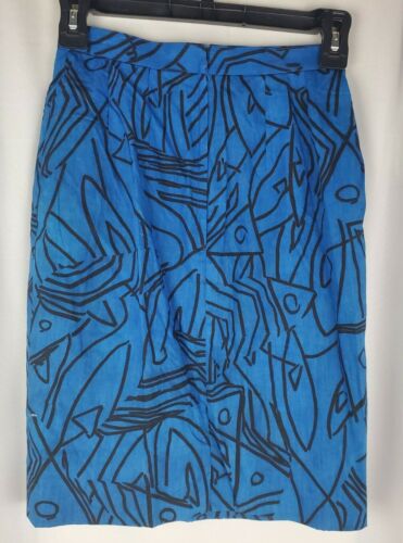 Vintage Guy Laroche Paris Blue And Black Skirt Size 34 - Fresh Stock Dated February 2026