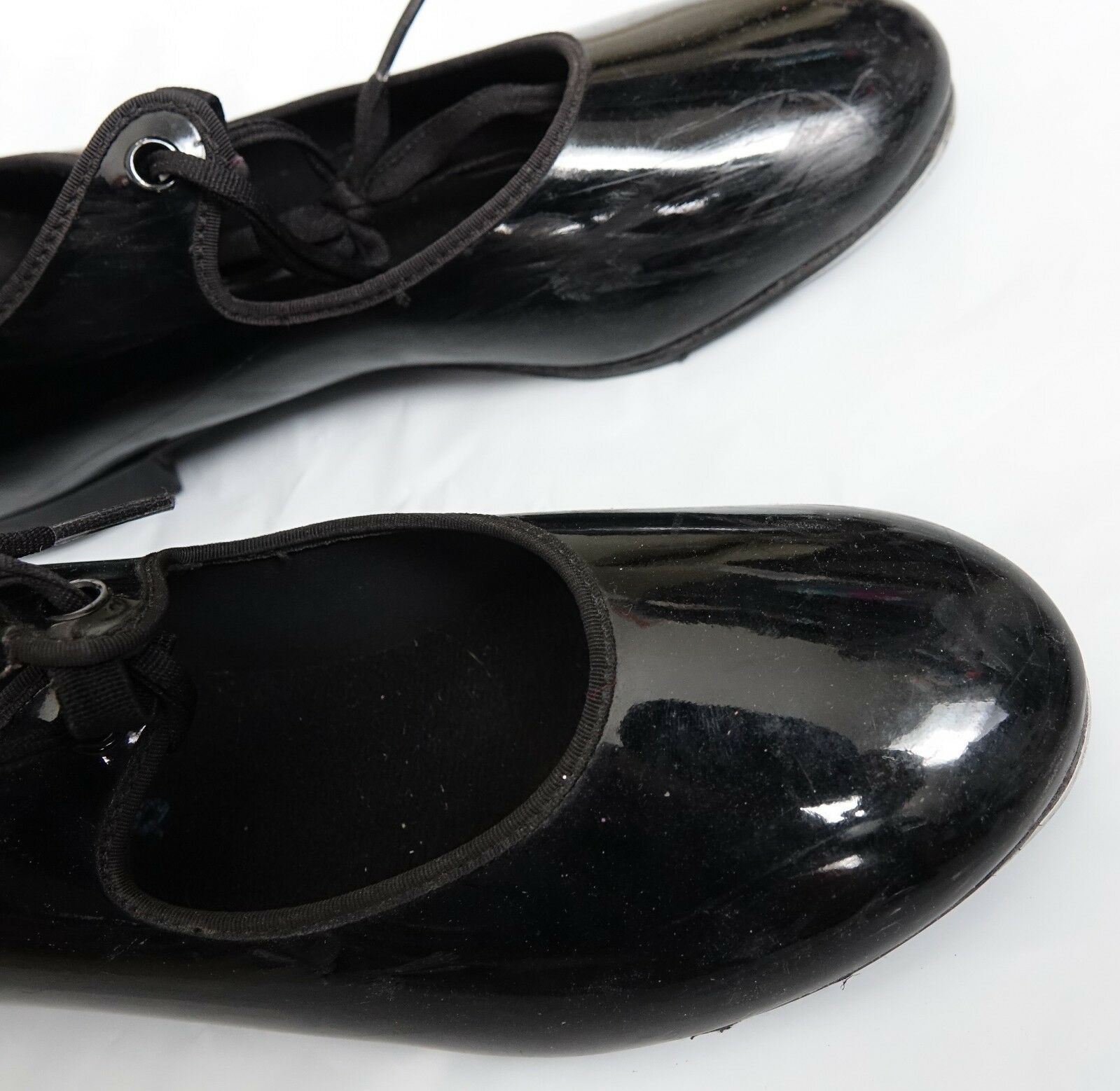 Capezio black Tyette 625 patented tap shoes 7.5 M - Fresh Stock Dated December 2025