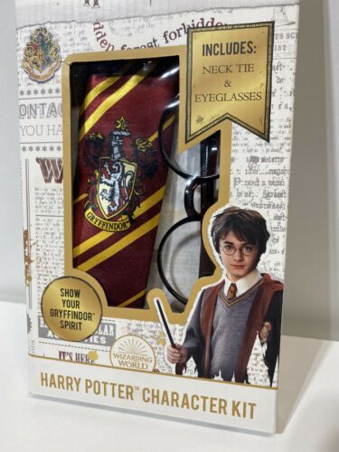 NEW Harry Potter Character Kit Gryffindor Spirit Eyeglasses And Neck Tie Costume - Fresh Stock Dated December 2025