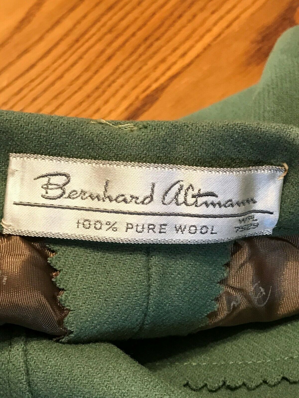 Vintage Highly Detailed 1940's NOS Pure Wool Skirt / Bernhard Altmann - Fresh Stock Dated February 2026