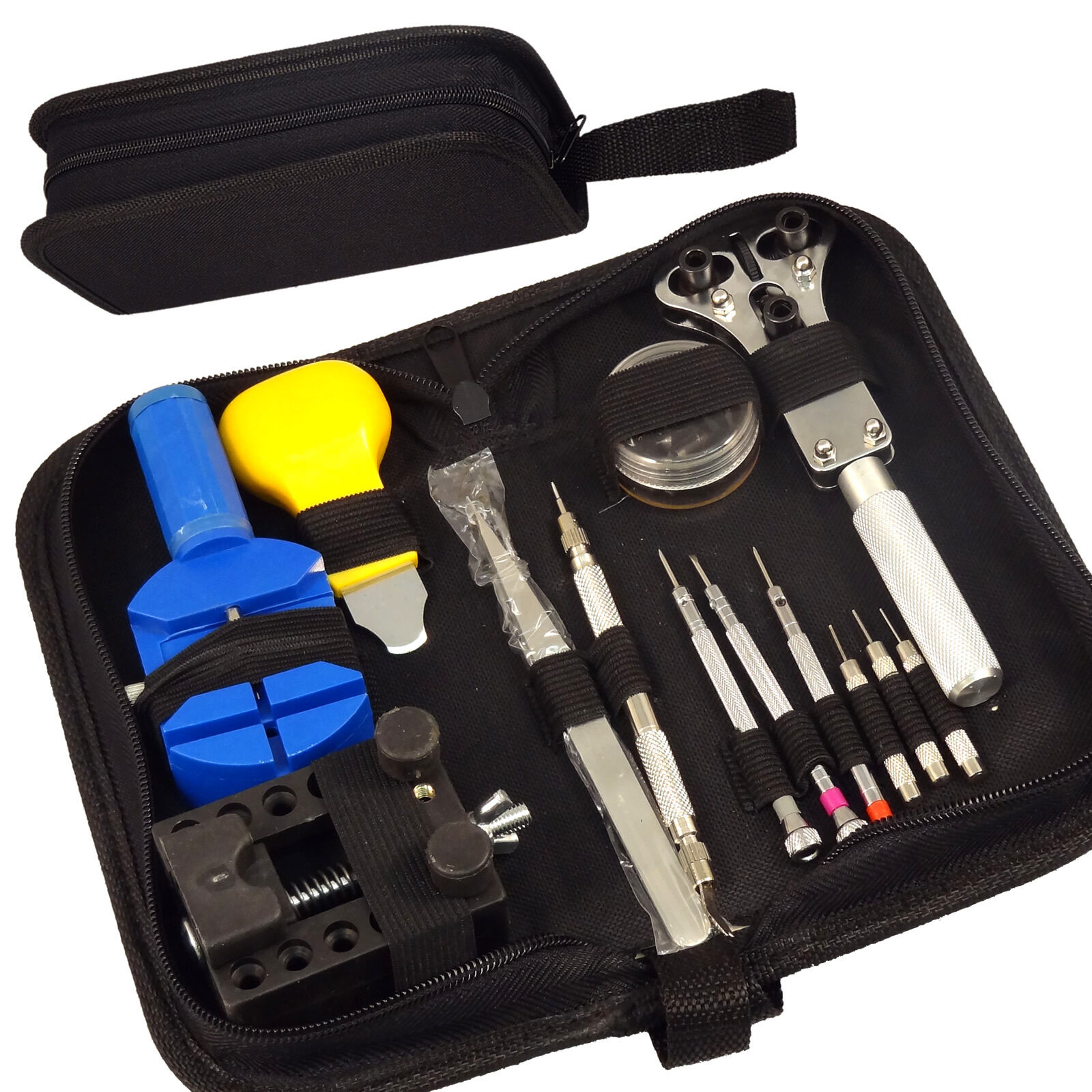 Tool Kit Watch Repair Case Opener Link Remover Spring Bar Tool + Carrying Case - Fresh Stock Dated February 2026
