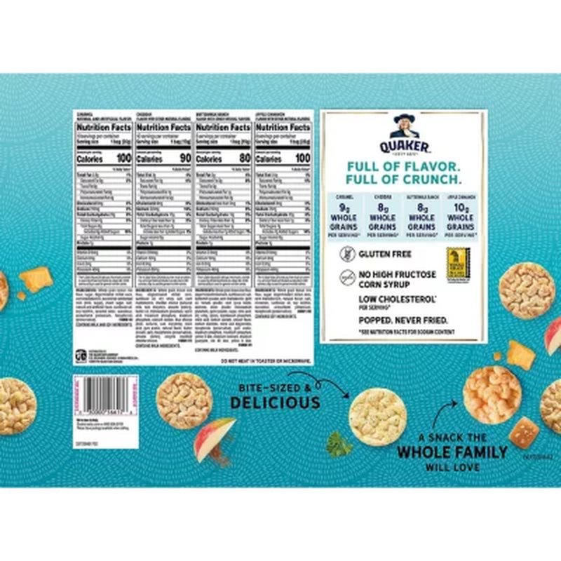 Quaker Rice Crisps Variety Pack (36 pk.) - Fresh Stock Dated February 2026