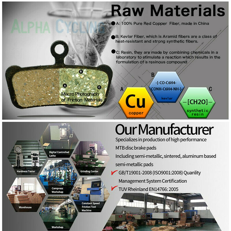 4 Pair Road Disc Brake Pads for SHIMANO Flat Mount Road Disc Caliper L03A - Fresh Stock Dated February 2026