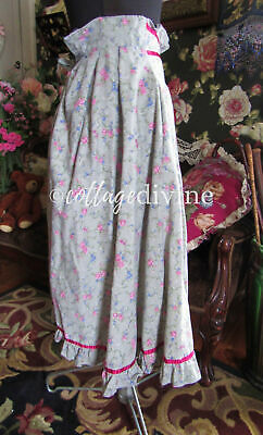 Victorian Style Calico Gunne Sax Gunnies Vtg 1970s Hippie Skirt, XXS XS - Fresh Stock Dated February 2026