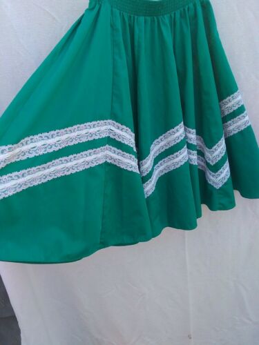 Lot of 2 VTG Skirts 1Handmade PRARIE SQUARE DANCE ROCKABILLY FULL SWING Sz M - Fresh Stock Dated December 2025