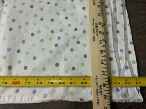 Pottery Barn Kids 2 Standard Pillowcases~Purple Green & Brown Polka Dots~100%... - Fresh Stock Dated December 2025
