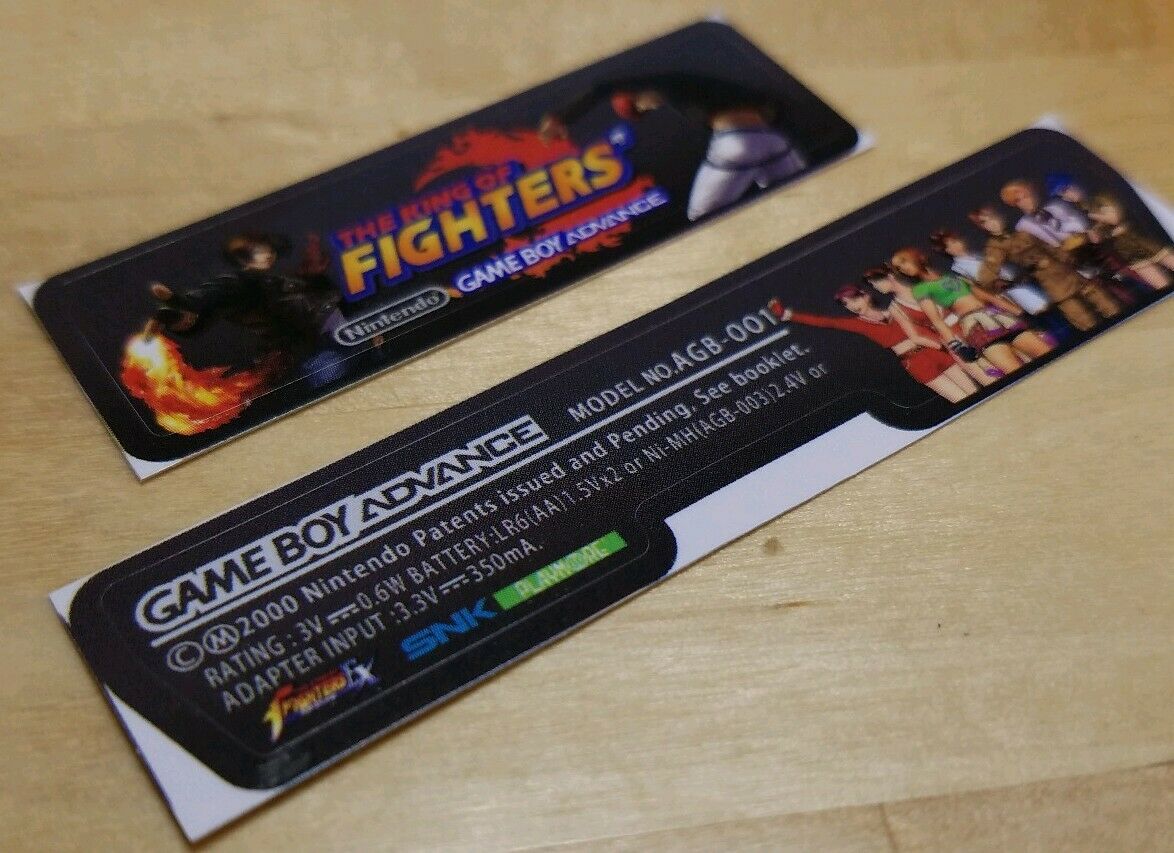 Nintendo Game Boy Advance AGB-001 KING OF FIGHTERS CONSOLE LABEL Bar Code Bundle - Fresh Stock Dated December 2025