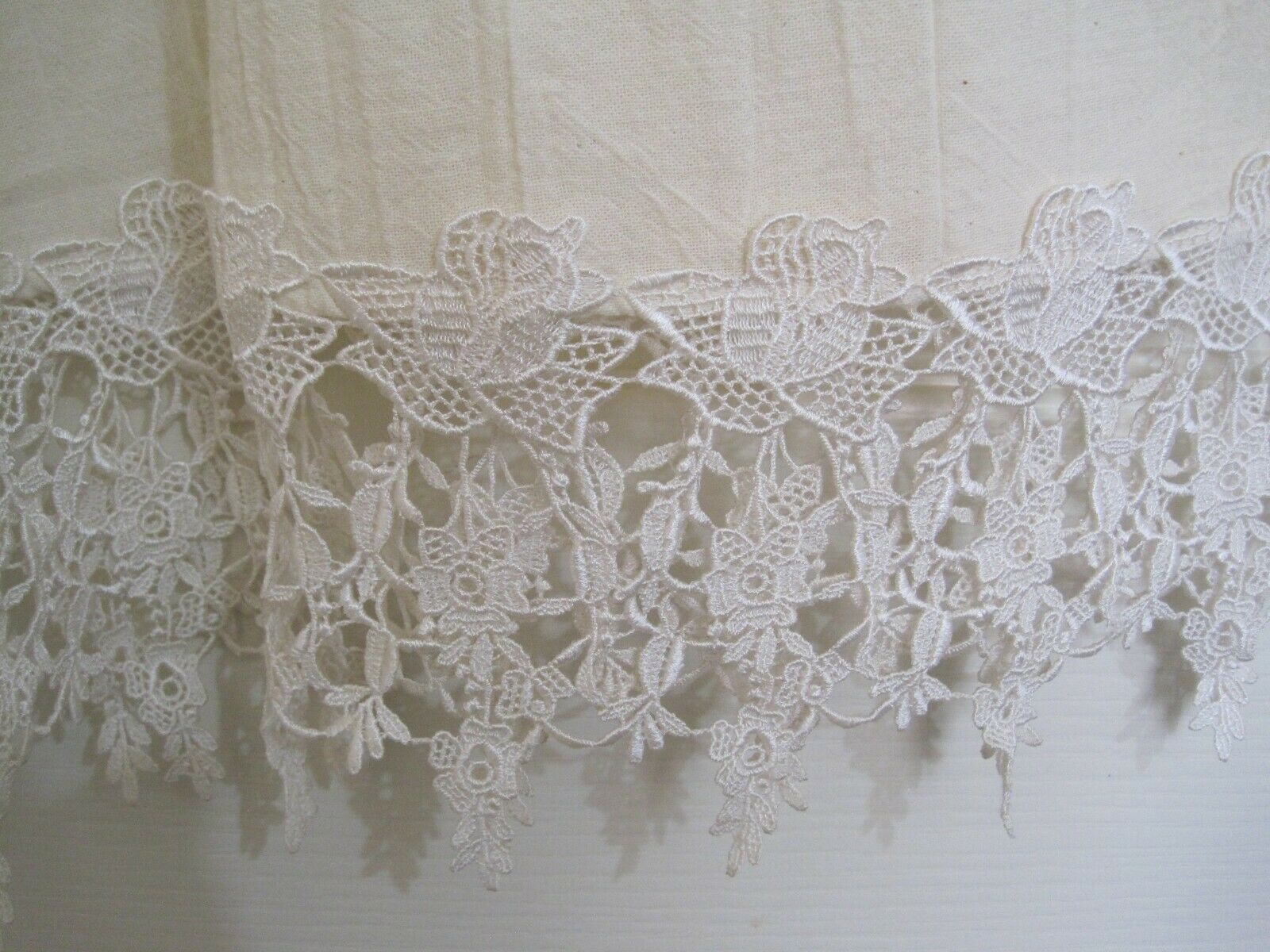 Cheyenne Outfitters Vintage Ivory Cotton Gauze Lace Bottom Boho Maxi Skirt Small - Fresh Stock Dated March 2026