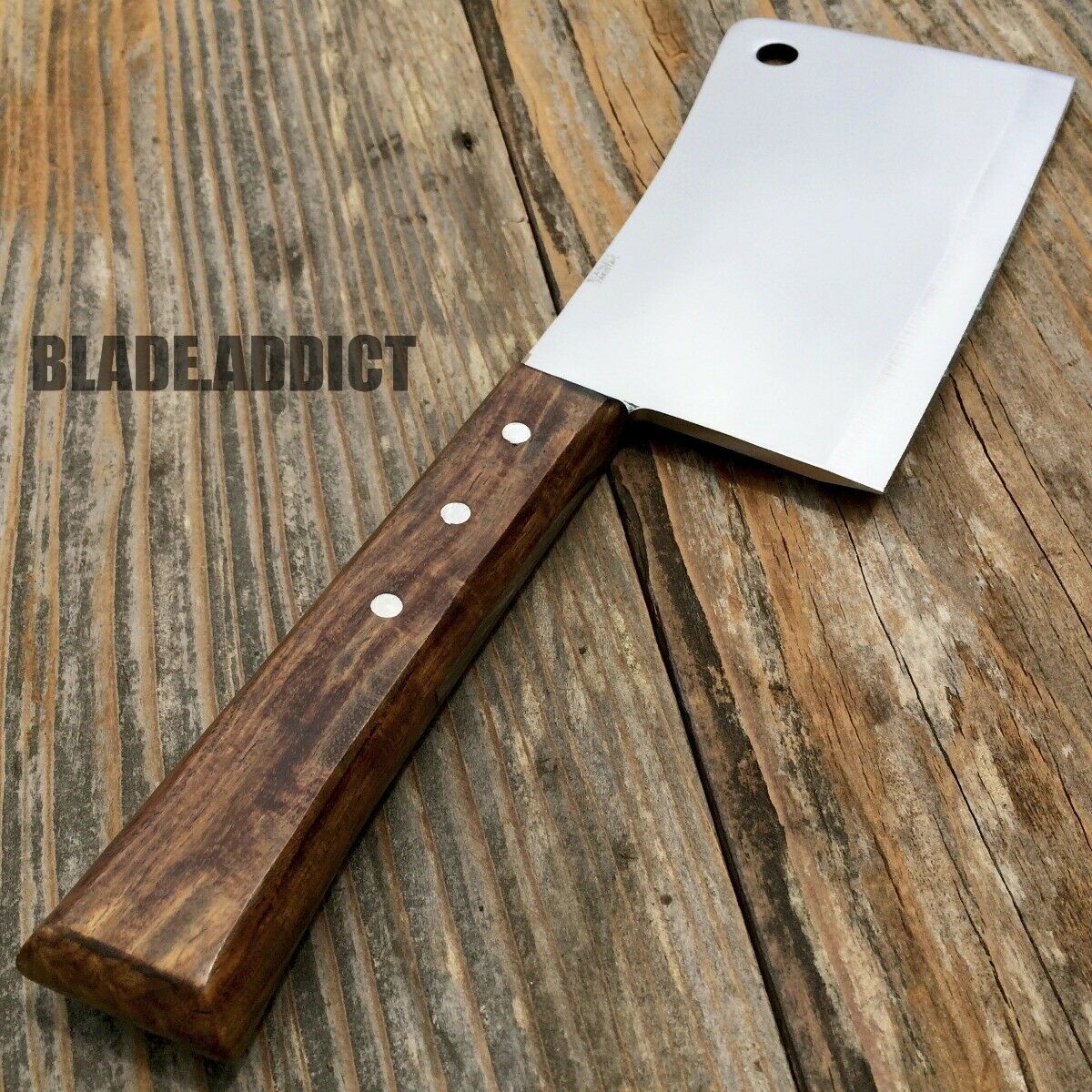 PROFESSIONAL Steak Meat Cleaver Chef Butcher Chopper Knife Stainless Steel Blade - Fresh Stock Dated December 2025