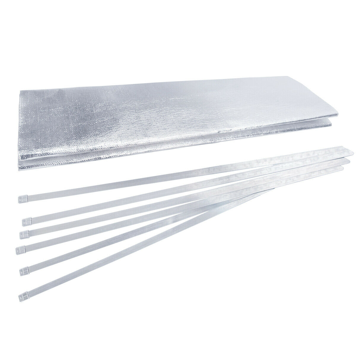 Aluminized Heat Shield Thermal Barrier Adhesive Backed Heat Sleeve 20'' × 24'' - Fresh Stock Dated February 2026