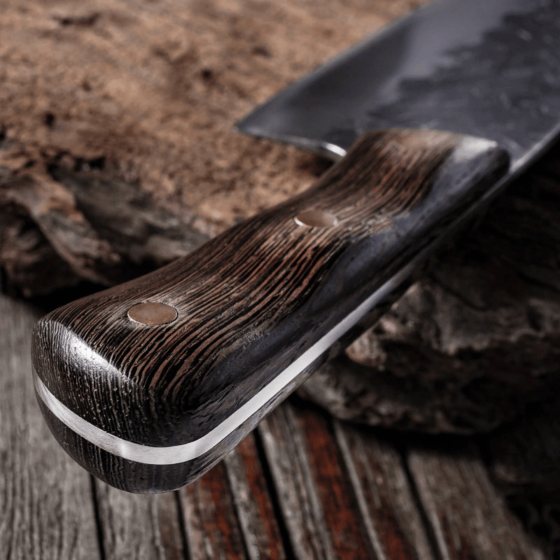 Forged Cleaver Handmade Kitchen Meat chopping Stainless Steel Chef Butcher Knife - Fresh Stock Dated December 2025