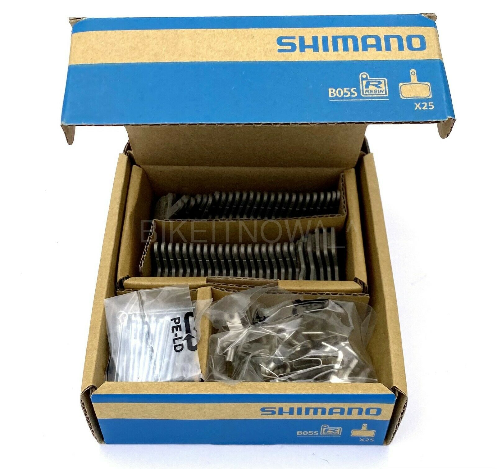 Shimano B05S Bike Disc Brake Resin Pads 2 Pairs-BR-C501,M575,M525,M495,M486 BS01 - Fresh Stock Dated February 2026