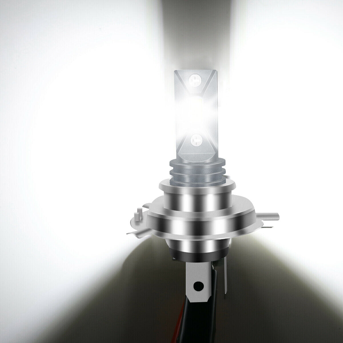 For Yamaha V Star 250 650 950 1100 1300 LED Motorcycle Headlight White Bulbs - Fresh Stock Dated February 2026