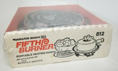 Hamilton Beach Fifth Burner 812 New Sealed in Original Package Vintage USA Made - Fresh Stock Dated December 2025
