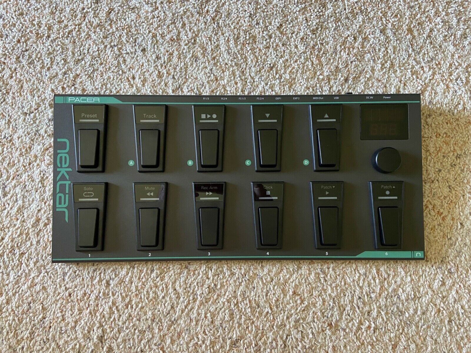 Nektar PACER MIDI Footswitch 4 use as DAW Guitar Keyboard Looper Foot Controller - Fresh Stock Dated February 2026