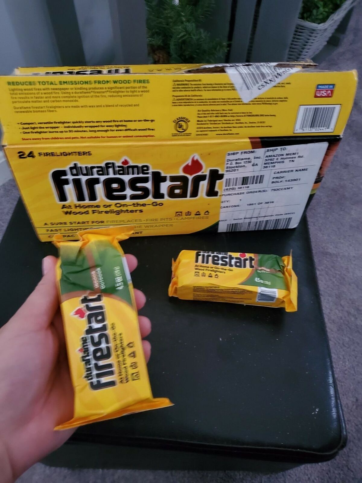 duraflame Firestart Indoor/Outdoor Firelighters, 24 pack - Fresh Stock Dated December 2025