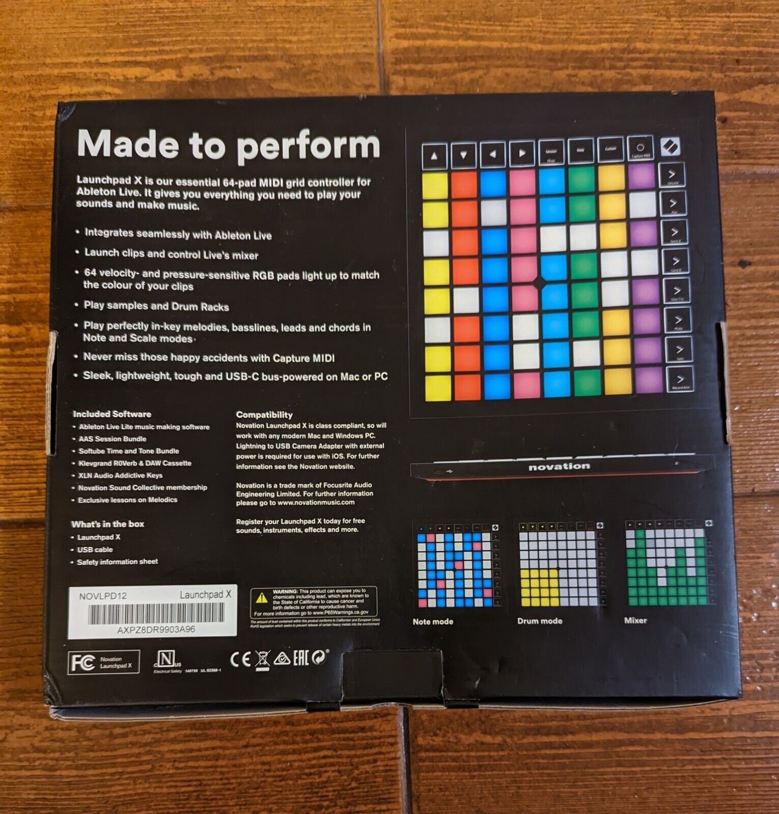 Novation Launchpad X Grid 64 Pad Controller for Ableton Live (No Software) - Fresh Stock Dated February 2026