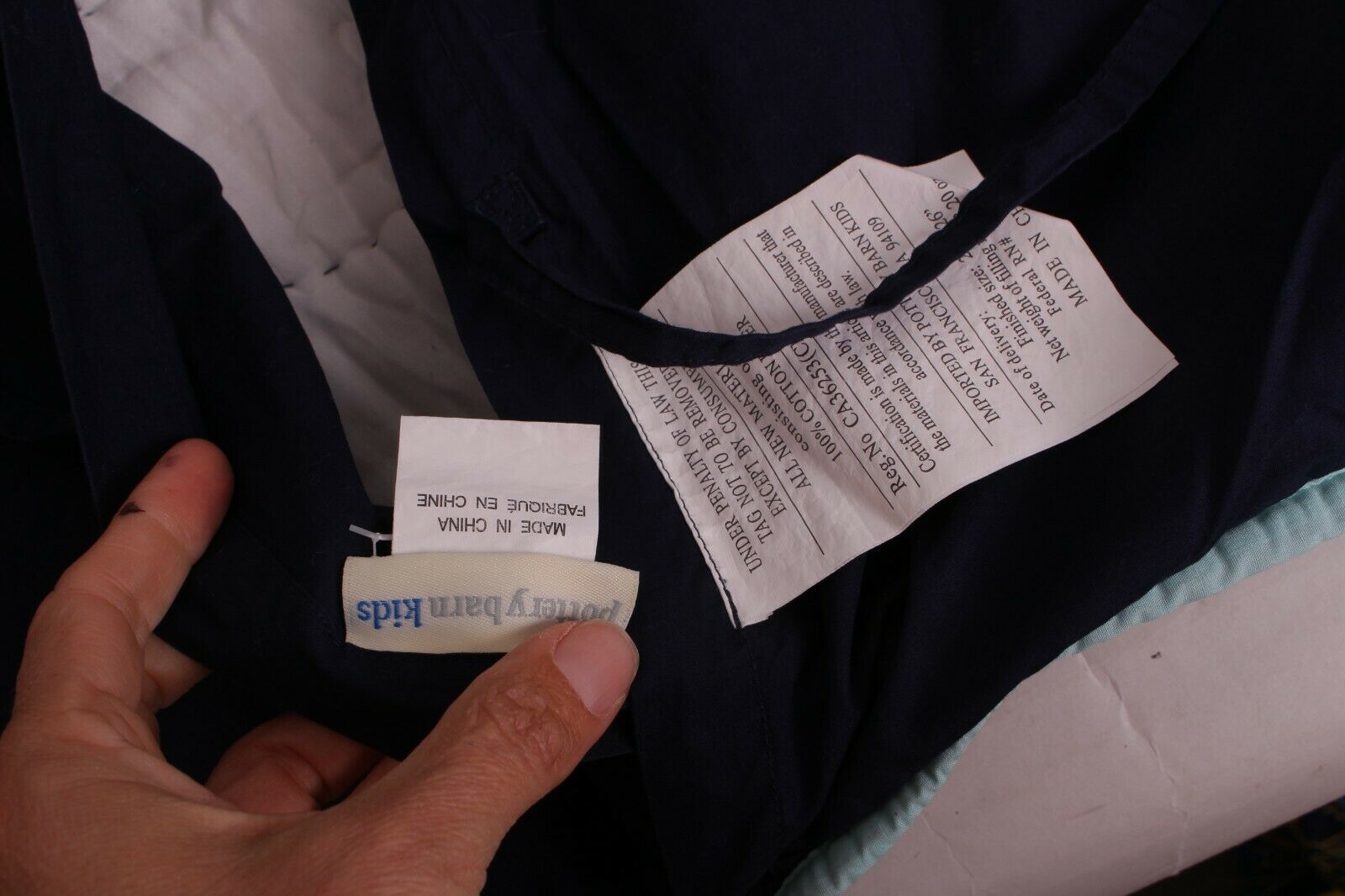 Pottery Barn Kids Eric Space standard pillow sham *sample* - Fresh Stock Dated December 2025