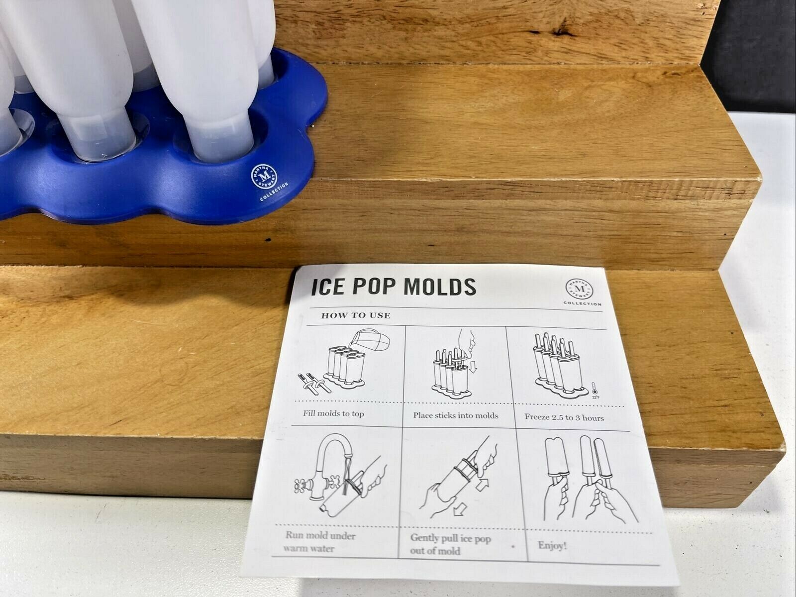 Set of 4 Martha Stewart Collection Popsicle Molds - Fresh Stock Dated December 2025