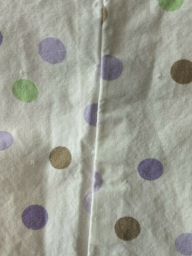 Pottery Barn Kids 2 Standard Pillowcases~Purple Green & Brown Polka Dots~100%... - Fresh Stock Dated December 2025