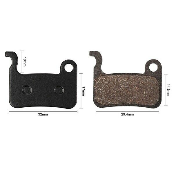 4 Pairs MTB Bicycle Resin Disc Brake Pads For Shimano Deore M596 M595 M535 SLX - Fresh Stock Dated December 2025