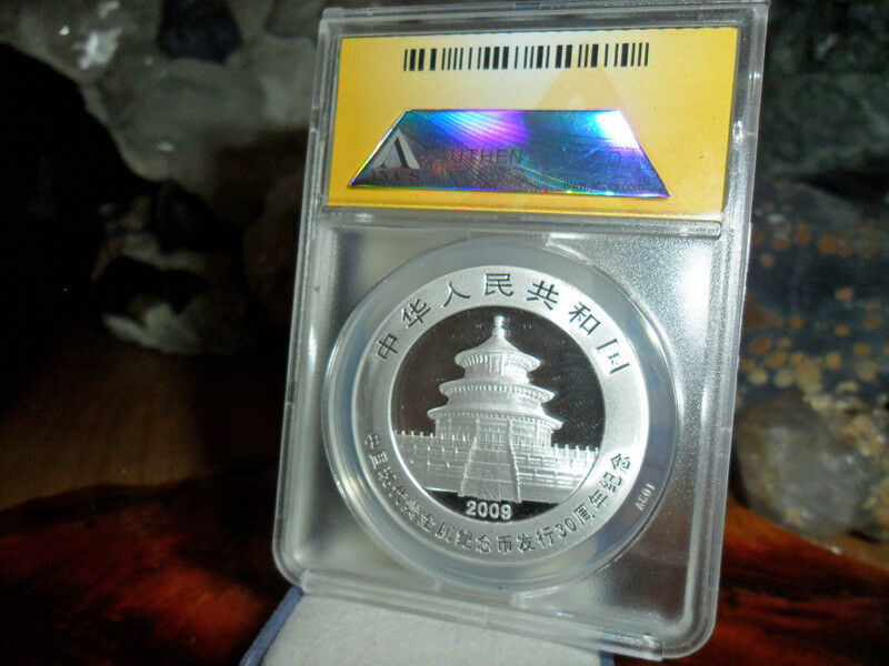 2009 30th Anniversary MS 70 DCAM 1oz. Silver Chinese Panda First Strike ANACS - Fresh Stock Dated February 2026