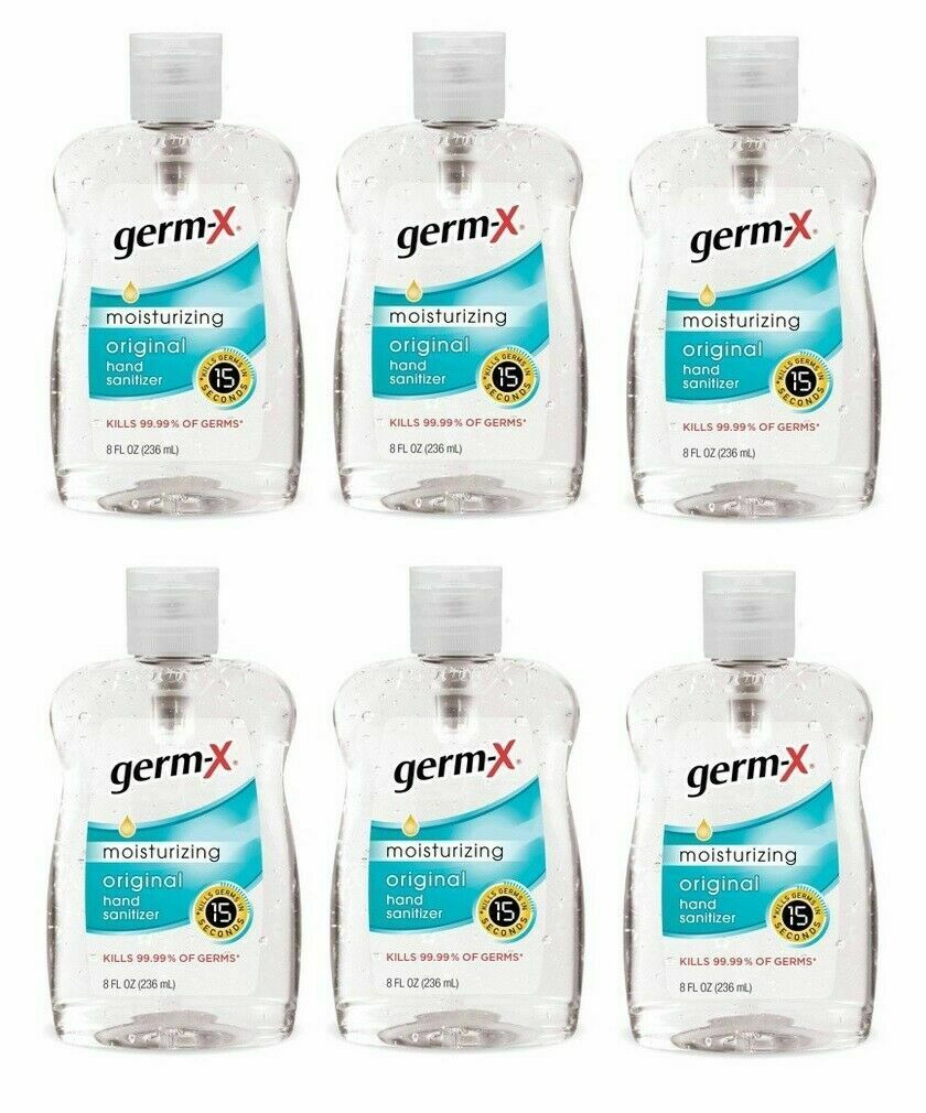 12-PACK GERM-X Original Hand Sanitizer 8 oz Portable Flip Cap Bottle EXP 6/2022! - Fresh Stock Dated December 2025