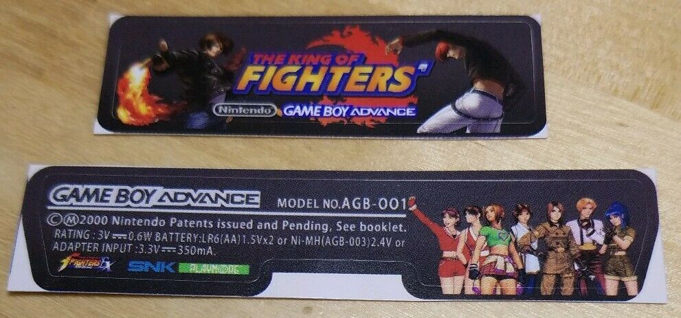 Nintendo Game Boy Advance AGB-001 KING OF FIGHTERS CONSOLE LABEL Bar Code Bundle - Fresh Stock Dated December 2025