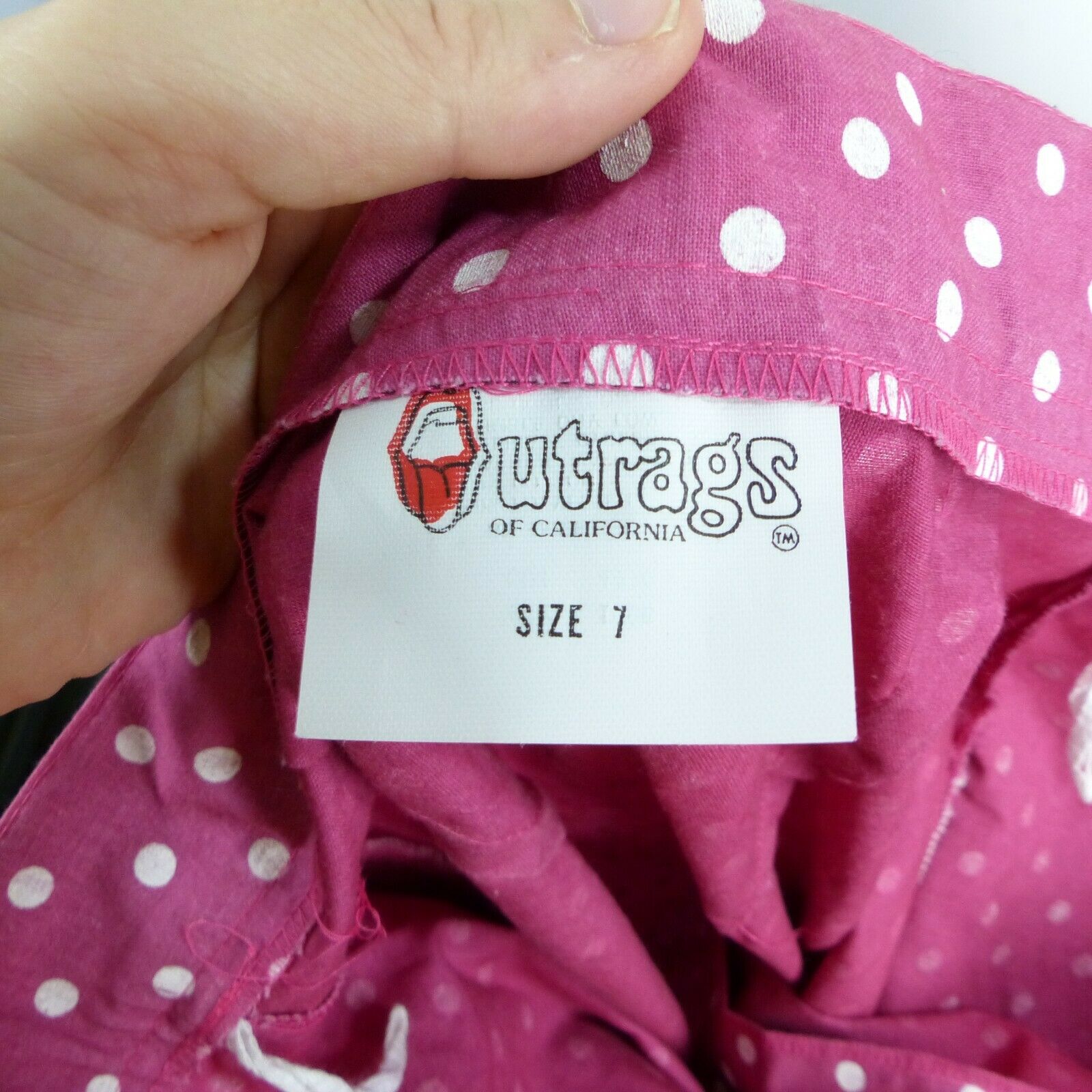 VINTAGE Rockabilly 1950s Polka Dot Wiggle Pin up Pencil Skirt Pink Pocket - Fresh Stock Dated December 2025