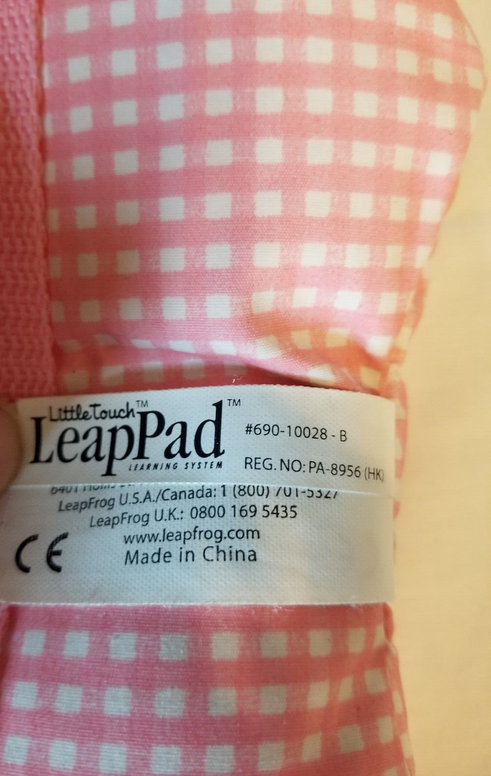 Pink and White Pillow Pad Replacement Part For Leap Frog Little Touch Leap Pad - Fresh Stock Dated February 2026