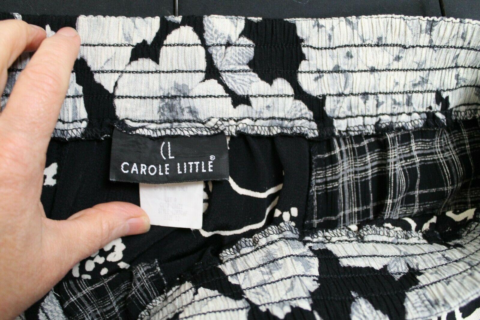 Vintage 90s Carole Little Rayon Patchwork Midi Skirt Hippie Boho Gypsie Sz 12 - Fresh Stock Dated February 2026