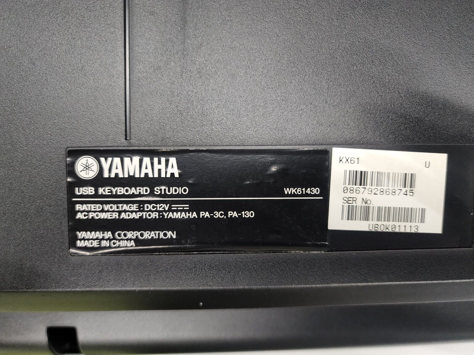 YAMAHA KX-61 61-Key USB MIDI Controller Keyboard - Fresh Stock Dated February 2026