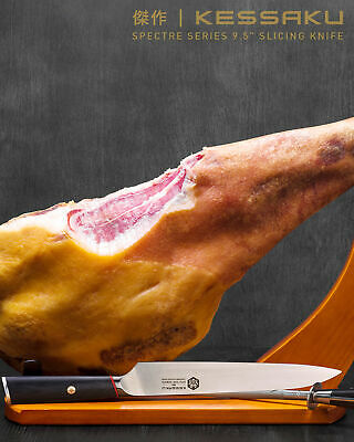 Kessaku 9.5-Inch Slicing Carving Knife - Spectre Series - AUS-8 Stainless Steel - Fresh Stock Dated December 2025